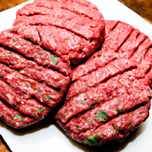 Cooked beef patties