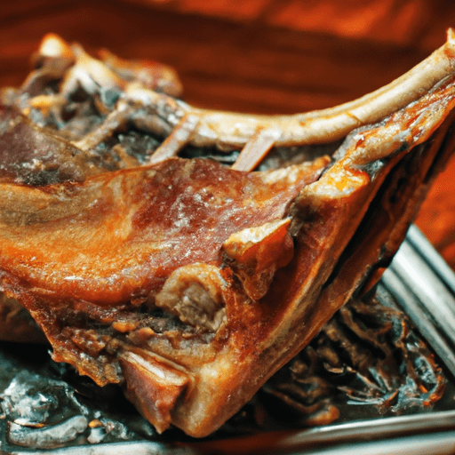 Bone in pork rib roast