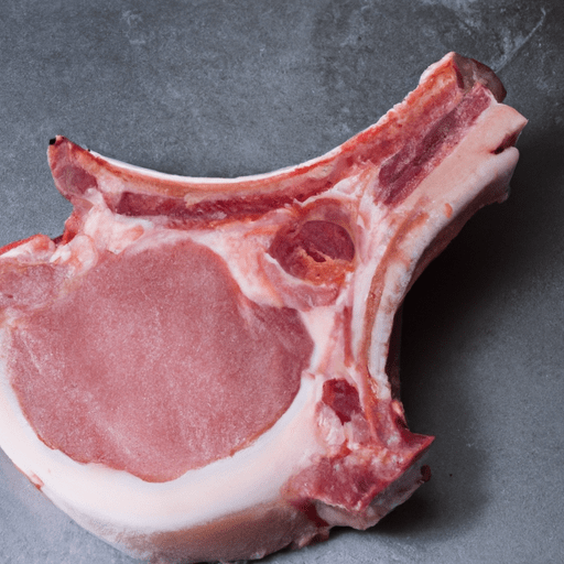Lean bone in pork chop