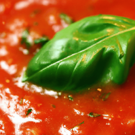 Tomato and basil sauce