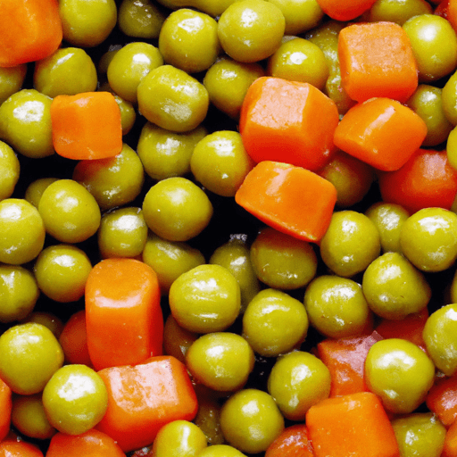Canned peas and carrots