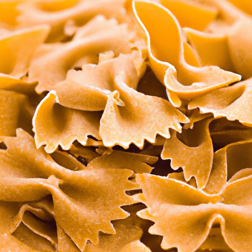 Cooked whole wheat farfalle