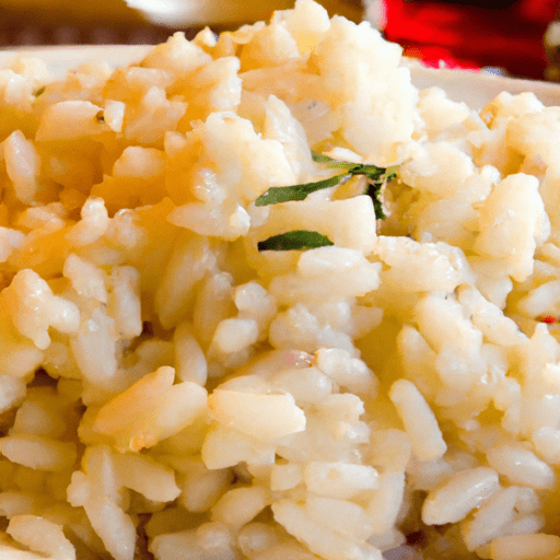 Cooked risotto rice